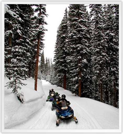 Private Snowmobile Tours Vail And Beaver Creek Colorado Group Snowmobiling