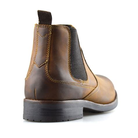 Mens Ikon Leather Chelsea Ankle Boots Casual Smart Formal Dealer Work