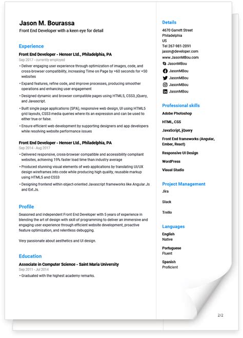 This handout contains resume examples that will help you get started. Job Curriculum Vitae Format Pdf - 36 Resume Templates 2020 Pdf Word Free Downloads And Guides ...