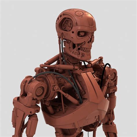 Terminator T 800 Genisys Endoskeleton 3d Model By Thedjon