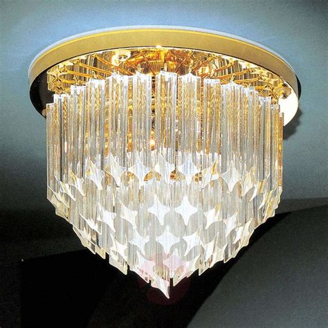 Shop the latest crystal ceiling lights and choose from top modern and contemporary designer brands at ylighting. 24 carat gold-plated crystal ceiling lamp Punta | Lights.co.uk