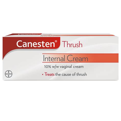 Thrush Internal Vaginal Cream Intimate Health Products Canesten