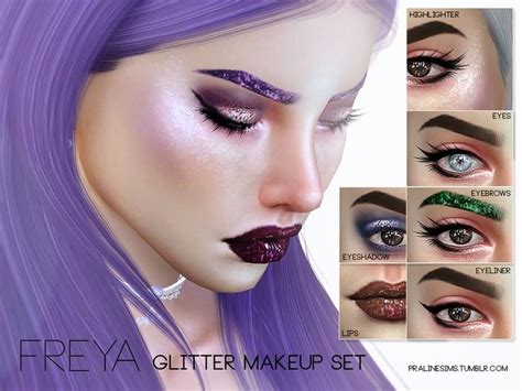 Sims 4 Ccs Downloads Annett85 Annetts Sims 4 Welt Glitter Makeup