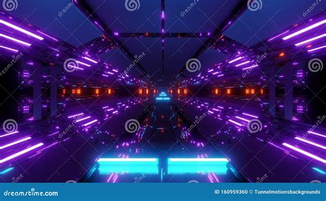 Futuristic Sci Fi Space Hangar Design 3d Illustration Live Wallpaper