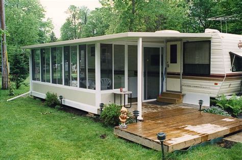 Or fabricate or source them yourself. Image result for camper covered porch | Sunroom kits, Porch for camper, Trailer patio