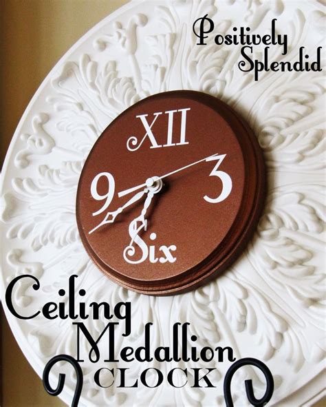 I (wake) up to find that water (pour) through the bedroom ceiling. Ceiling Medallion Wall Clock Tutorial | Ceiling medallions ...