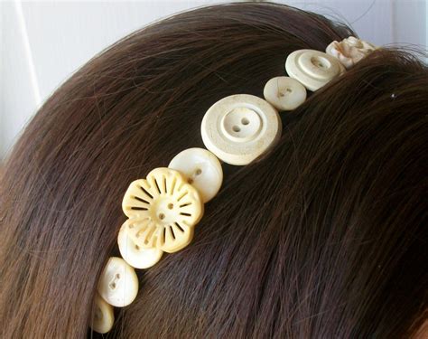 Vintage Button Headband · A Button Headband · Jewelry On Cut Out Keep