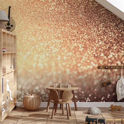 Copper Metal Glitter Surface Wallpaper Buy Online Happywall