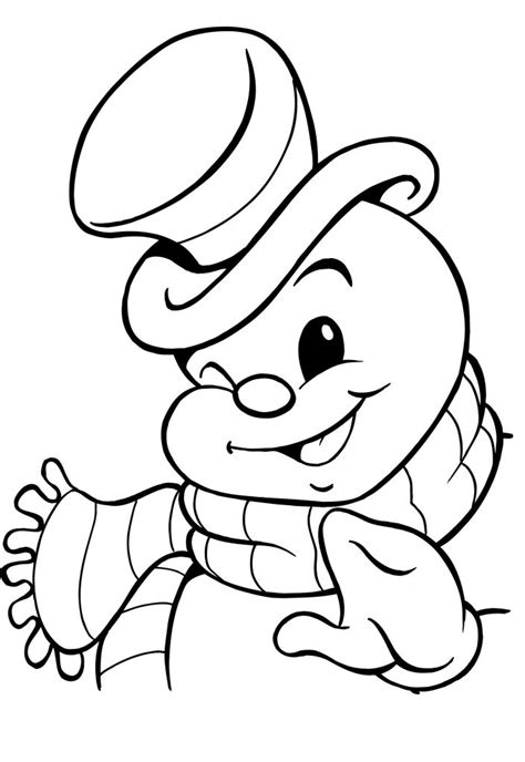 Christmas Snowman Coloring Pages Looking For A Very Simple Way To