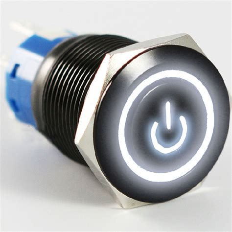 Ee Support Black 12v 5a 19mm Colors Led Light Metal Push Button Toggle