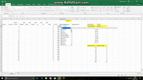 Excel formula calculate grades with vlookup exceljet. HOW TO CALCULATE GRADE,TOTAL,PERCENTAGE,CGPA(APPROX) IN EXCEL - YouTube