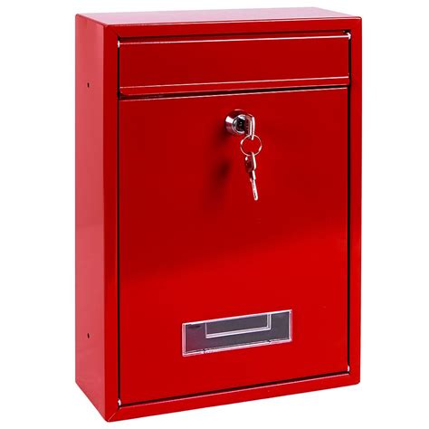 Formatting the letter for enclosures. Post Box Steel Square Large Letter Mailbox Wall Mounted Lockable Key Outdoor | eBay