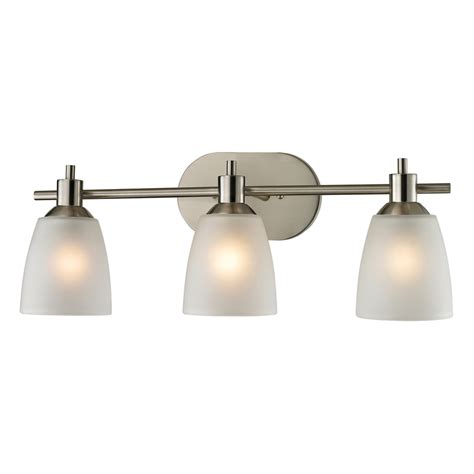 With the light direction facing upward, its design stylishly frames and accentuates your vanity. Shop Westmore Lighting 3-Light Fillmore Brushed Nickel ...