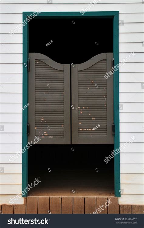 Authentic Saloon Doors Old Western Building Stock Photo 126726857