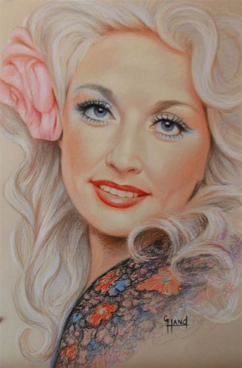 Dolly Parton A Prismacolor Pencil Portrait By Greg Hand