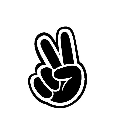 Hand Peace Sign Logos