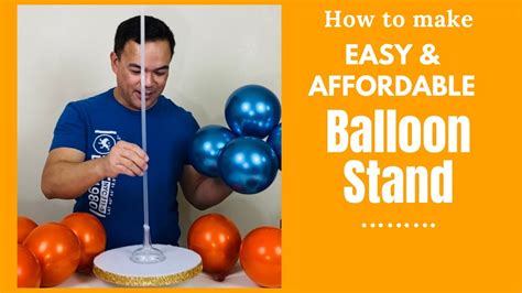 Diy Easy And Affordable Balloon Standdollar Tree Balloon Standhow To Make Cheap Balloon Stand