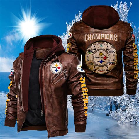 Pittsburgh Steelers Leather Jacket Eh28 Nflfccom Nfl Fc