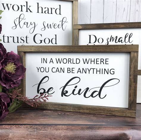 Inspirational Sayings Wall Decor Wall Signs With Quotes Etsy