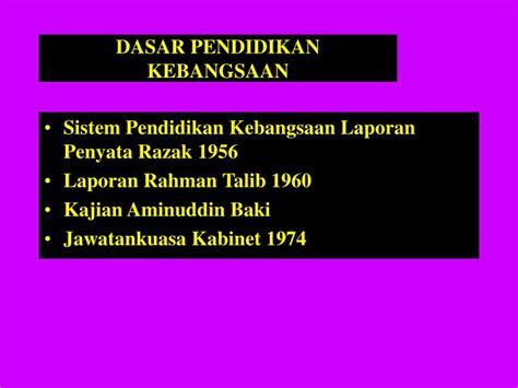 Dasar pendidikan kebangasaan dan pelan induk pembangunan pendidikan dalam kontekshubungan etnik. PPT - RUKUN NEGARA PowerPoint Presentation - ID:4559087
