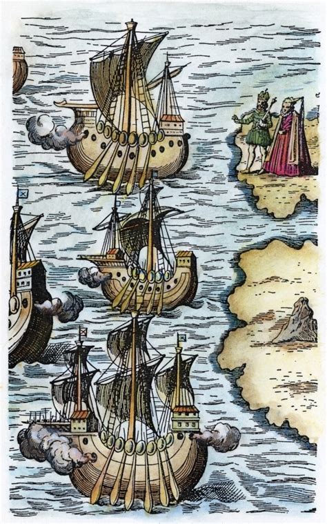 Buy Columbus Caravels 1492 Nferdinand And Isabella Bidding A Symbolic