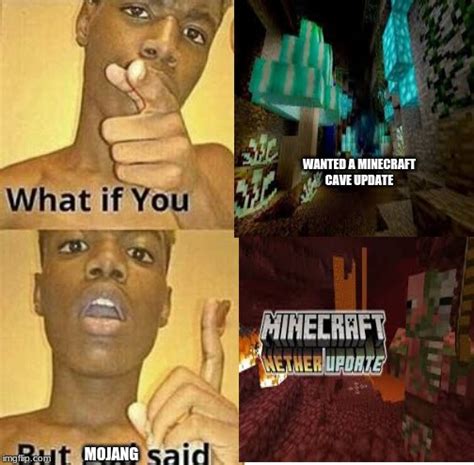 download minecraft cave and cliffs update memes images