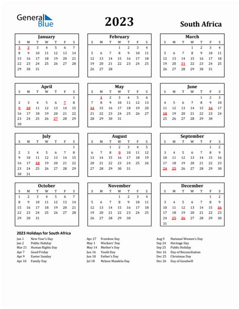 Calendar 2023 Sa Get Calendar 2023 Update