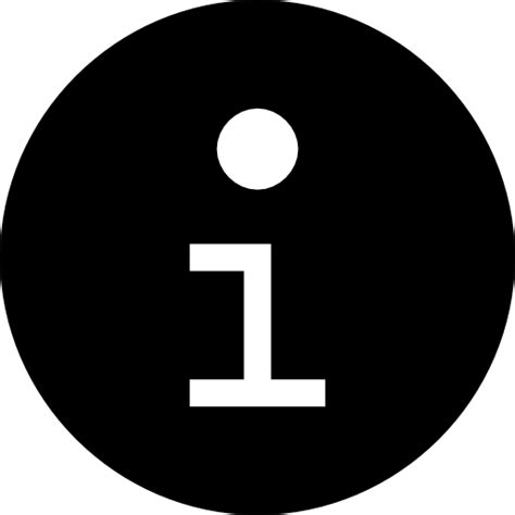 Information Black Circular Button Interface Symbol Icon In Hawcons