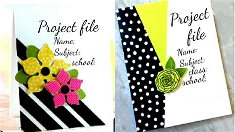 Front Page File Decoration Ideas For College