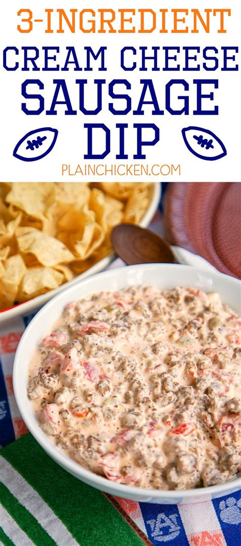 Great value cream cheese spread. 3-Ingredient Cream Cheese Sausage Dip - SOOOO good ...