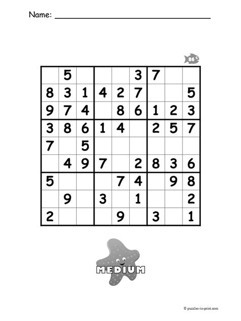 Free Printable Medium Beginner Sudoku Sudoku Word Puzzles Fun
