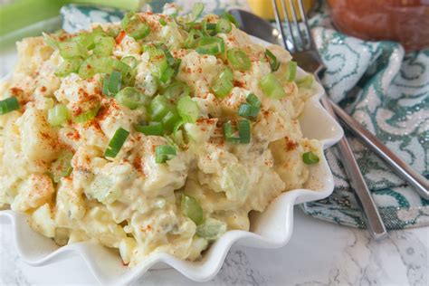 Nan S Classic Mustard Potato Salad Recipe Food Com