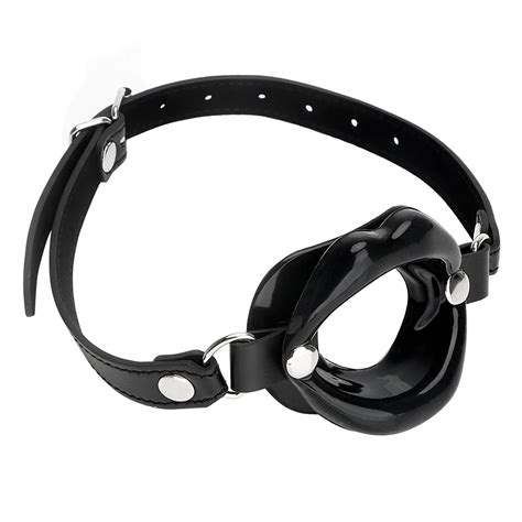 Leather Adult Product Rubber Lips Open Mouth Gag Sex Shop O Ring Fetish Sm Bondage Sex Toys For