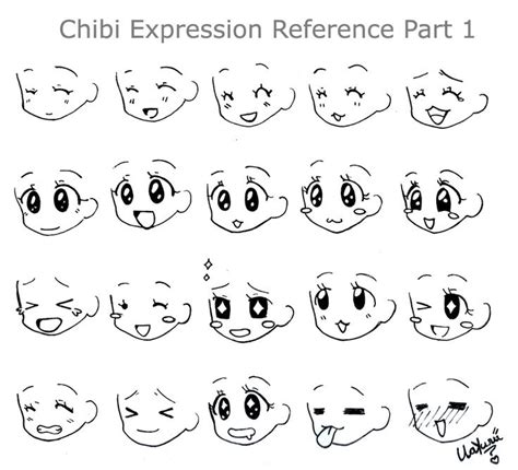 Manga Chibi Expression Happy Faces 3 Enjoy Howtodraw Manga