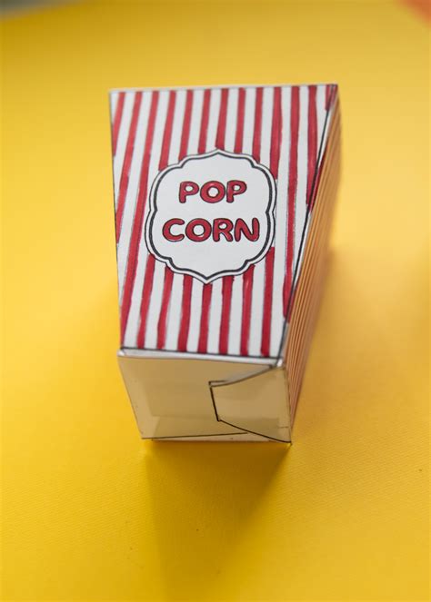 Diy Movie Popcorn Box Free Printable Make And Takes