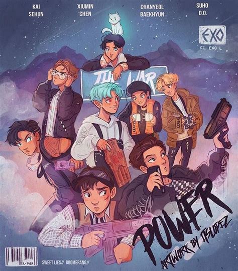 Exo Power Fanart Exo Fan Art Exo Art Exo