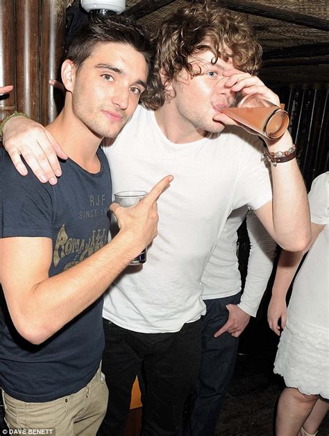 Tom Parker Only Has Eyes For His Girlfriend As The Wanted Celebrate Jay Mcguinesss 22nd