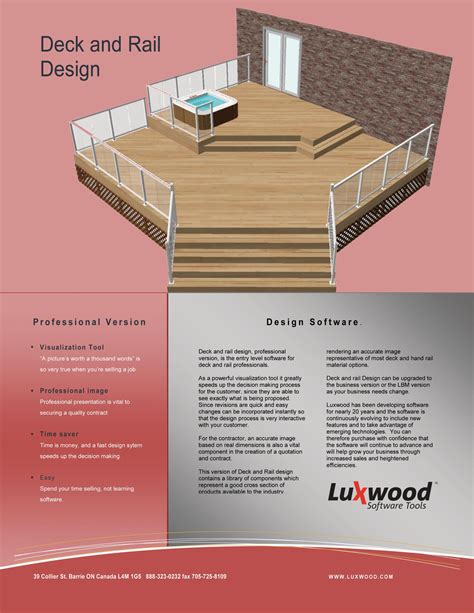 Deck Design Software From Luxwood Remodeling Decks Construction
