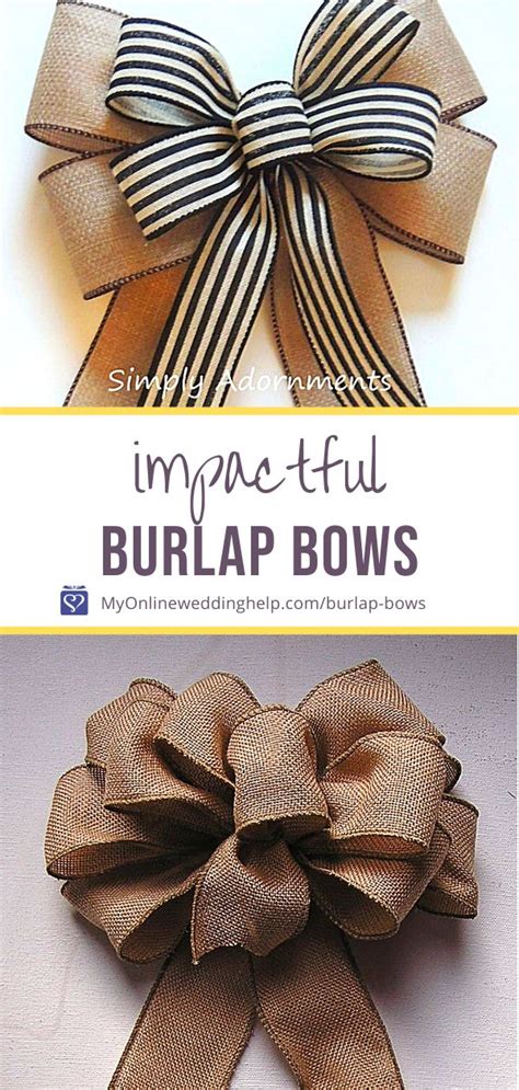 How To Make A Burlap Bow The Secret 6 Step Way Homemade Bows Diy