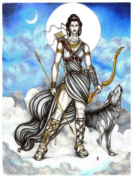Artemis Goddess Of The Hunt By Hellfurian Guard Artemis Goddess