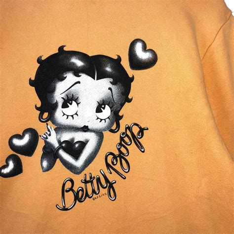 Rare Vintage Betty Boop Swearshirt Cartoon Sexy Girl Betty Etsy