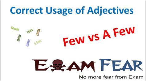 Few Vs A Few English Grammar Correct Usage Of Adjective Part 1 Youtube