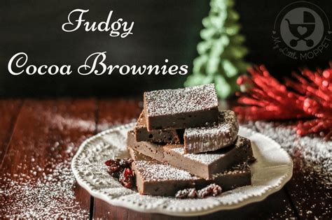 You only need one bowl, a saucepan, and a spoon. Fudgy Cocoa Brownies Recipe