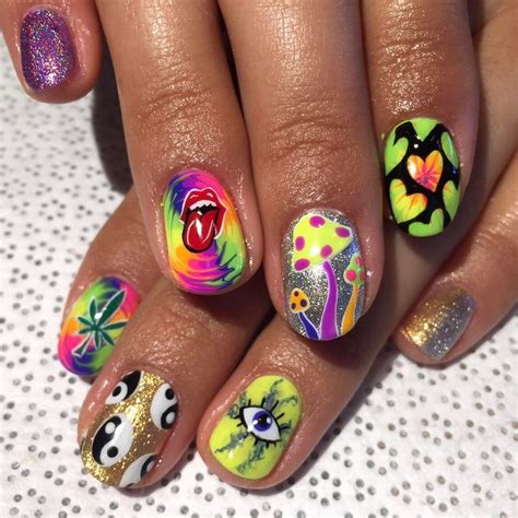 Pin By Hope Strait On Nailed It Hippie Nails Nails Hippie Nail Art