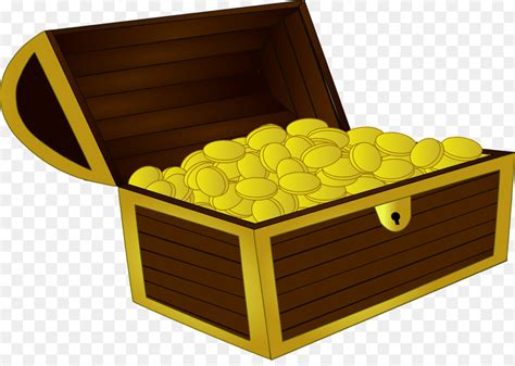 Treasure Chest Of Gold Coins Vector Illustration 943 Clip Art Library