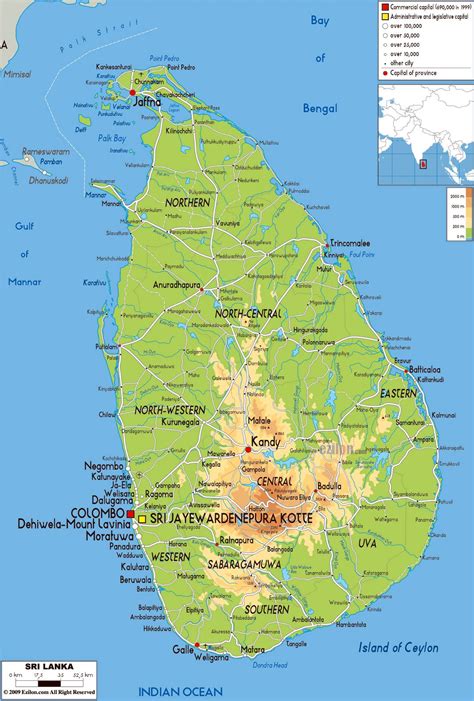 Travel Illustrated Map Of Sri Lanka Maps Of Sri Lanka Maps Of Asia
