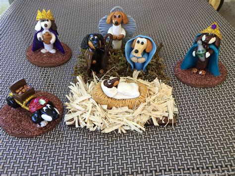 Dachshund Dog Nativity Set With The Three Wise Men By Marmar Dachshund