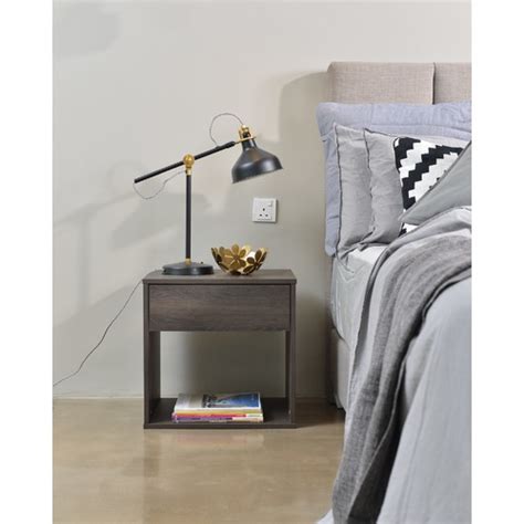 Clark Minimalist Bedside Table Temple And Webster