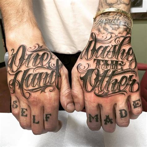 No Photo Description Available Hand Tattoos Tattoo Lettering Hand