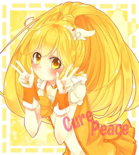 Kise Yayoi And Cure Peace Precure And More Drawn By Tenmii Transparent Danbooru